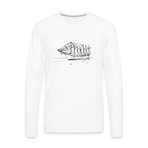 Seven-mast yacht - Men's Premium Long Sleeve T-Shirt