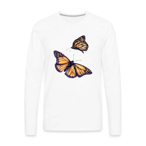 2 butterflies - Men's Premium Long Sleeve T-Shirt