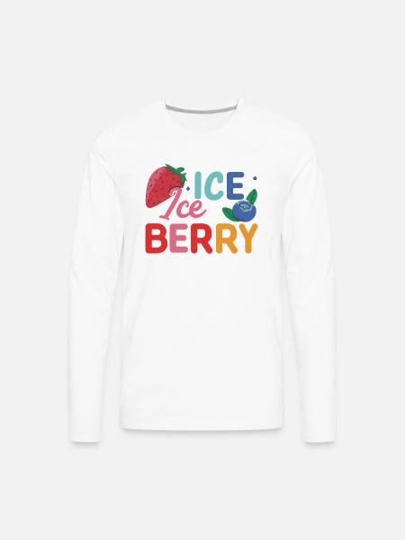 ICE BERRY - Men's Premium Long Sleeve T-Shirt - white