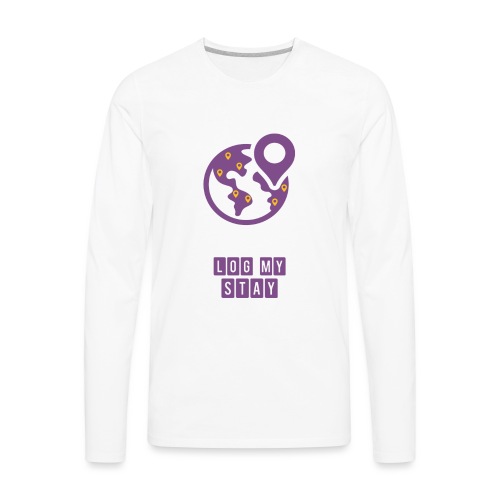 Purple logo - Men's Premium Long Sleeve T-Shirt