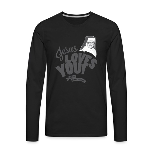 Classic Mother Angelica Dark - Men's Premium Long Sleeve T-Shirt