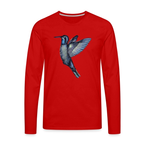 Hummingbird in flight - Men's Premium Long Sleeve T-Shirt