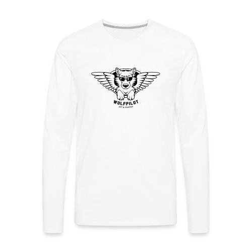 Wolfpilot Logo Black - Men's Premium Long Sleeve T-Shirt
