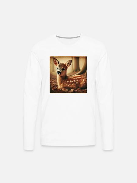 A relative of Bambi - Men's Premium Long Sleeve T-Shirt - white