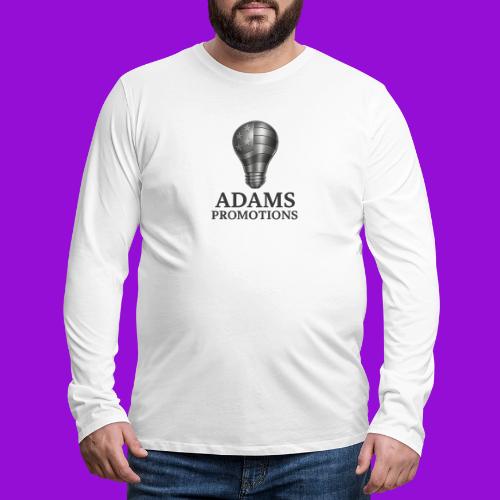 Adams Promotions Brushed Steel light Logo - Men's Premium Long Sleeve T-Shirt