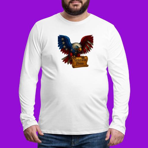 Veterans Press Bald Eagle - Men's Premium Long Sleeve T-Shirt