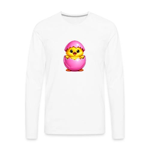 Easter Chick Pink - Men's Premium Long Sleeve T-Shirt