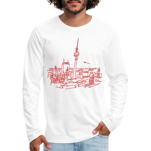 Panorama of Berlin - Men's Premium Long Sleeve T-Shirt