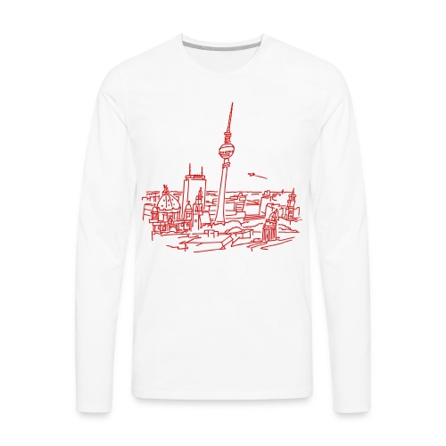 Panorama of Berlin - Men's Premium Long Sleeve T-Shirt