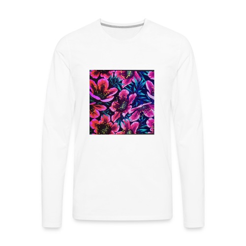 flowers - Men's Premium Long Sleeve T-Shirt