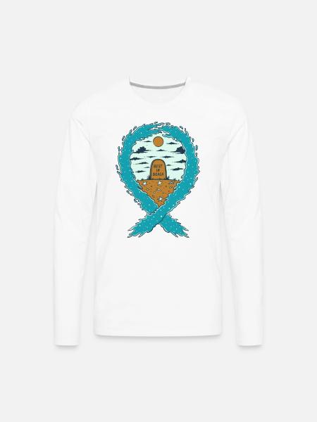 REST IN BEACH - Men's Premium Long Sleeve T-Shirt - white