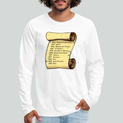 genghis-scroll - Men's Premium Long Sleeve T-Shirt