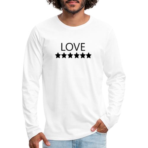 LOVE (Black font) - Men's Premium Long Sleeve T-Shirt