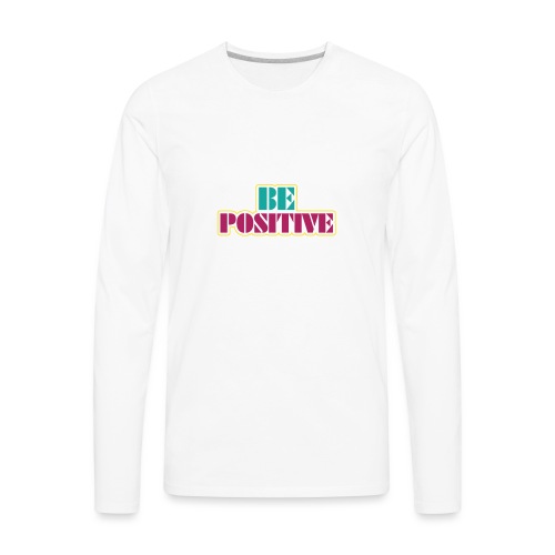 BE positive - Men's Premium Long Sleeve T-Shirt