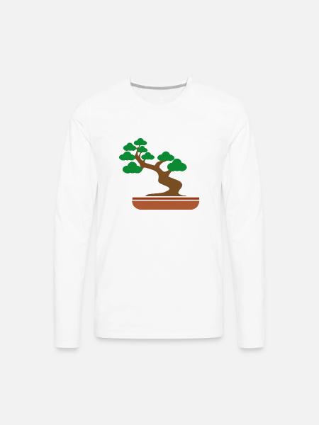 bonsai - Men's Premium Long Sleeve T-Shirt - white