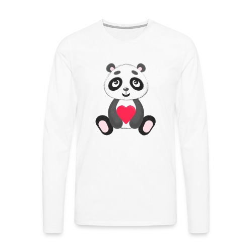 Sweetheart Panda - Men's Premium Long Sleeve T-Shirt