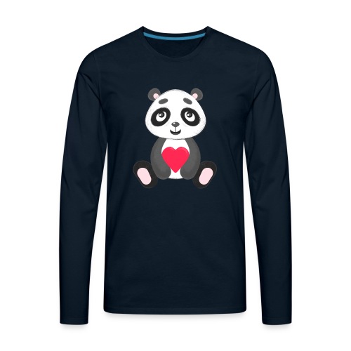 Sweetheart Panda - Men's Premium Long Sleeve T-Shirt