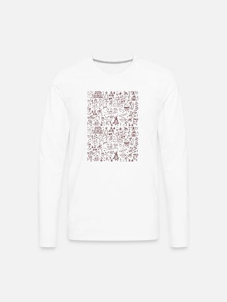 Christmas Collection - Men's Premium Long Sleeve T-Shirt - white