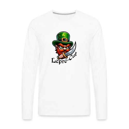 Lepre Cut Dagger Leprechaun St Patricks Luck Irish - Men's Premium Long Sleeve T-Shirt