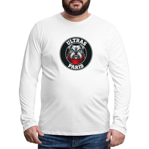 Ultras Paris Bulldog Football Fan Graphic - Men's Premium Long Sleeve T-Shirt