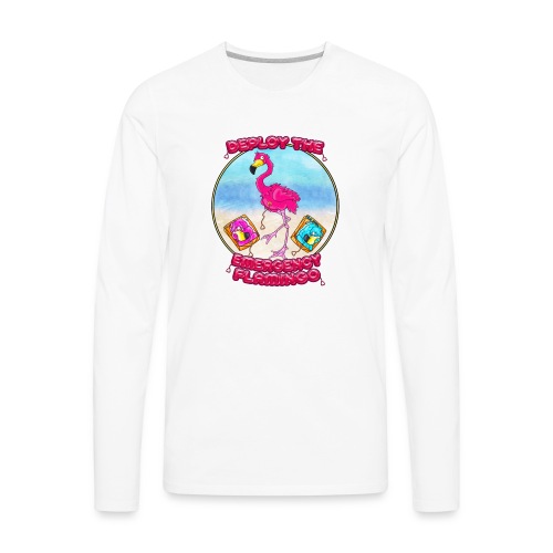 Emergency Flamingo - Men's Premium Long Sleeve T-Shirt