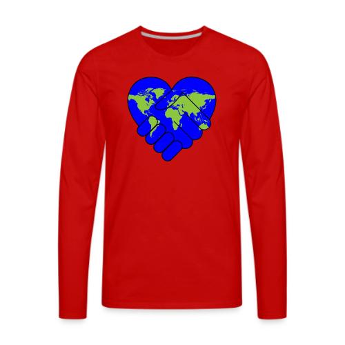 World United in Love - Men's Premium Long Sleeve T-Shirt