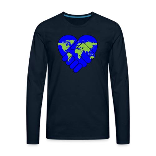 World United in Love - Men's Premium Long Sleeve T-Shirt