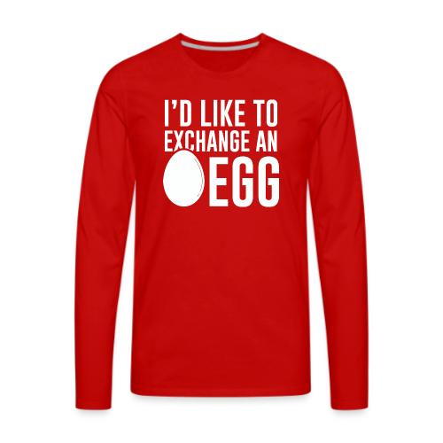 Egg Exchange Tee - Men's Premium Long Sleeve T-Shirt
