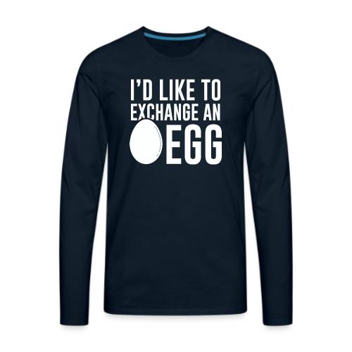 Egg Exchange Tee - Men's Premium Long Sleeve T-Shirt