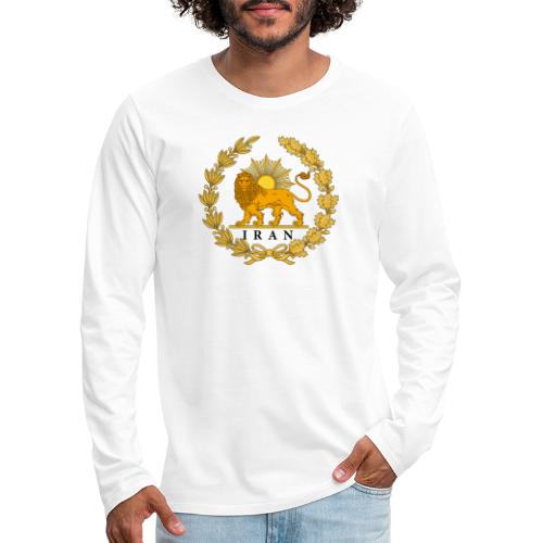 Iran Lion and Sun - Men's Premium Long Sleeve T-Shirt