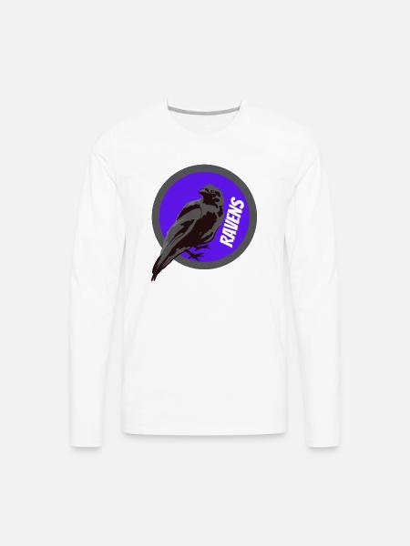 Ravens - Men's Premium Long Sleeve T-Shirt - white
