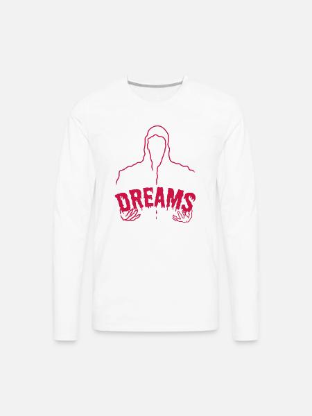 Grim Dreams - Men's Premium Long Sleeve T-Shirt - white