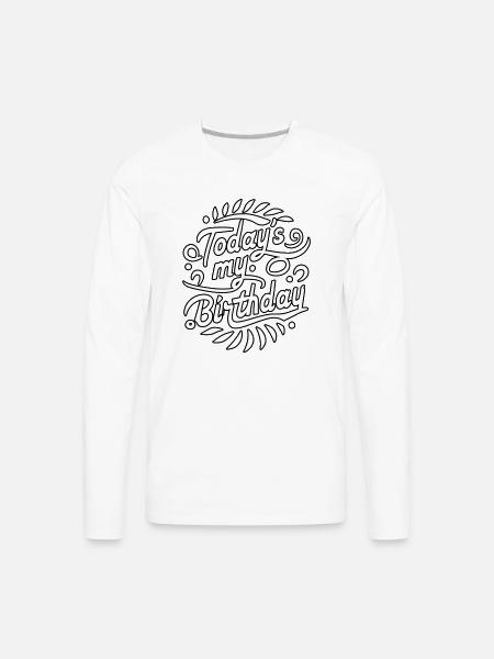 birthday babe shirt - Men's Premium Long Sleeve T-Shirt - white