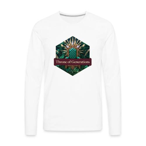 Women’s Day Vine Throne T Shirt, Gift for Grandma - Men's Premium Long Sleeve T-Shirt