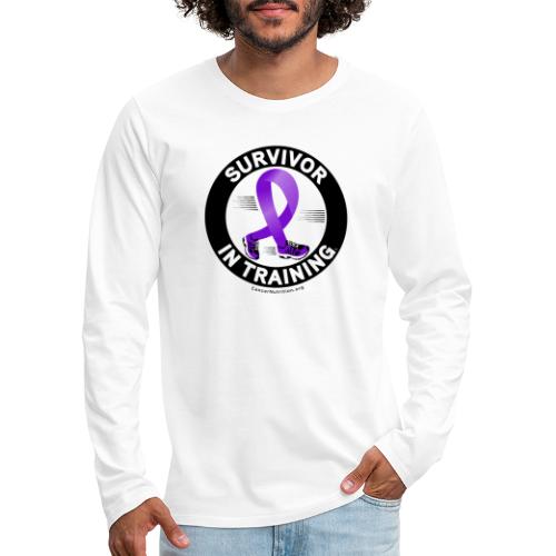 Purple Ribbon Survivor In Training - Men's Premium Long Sleeve T-Shirt