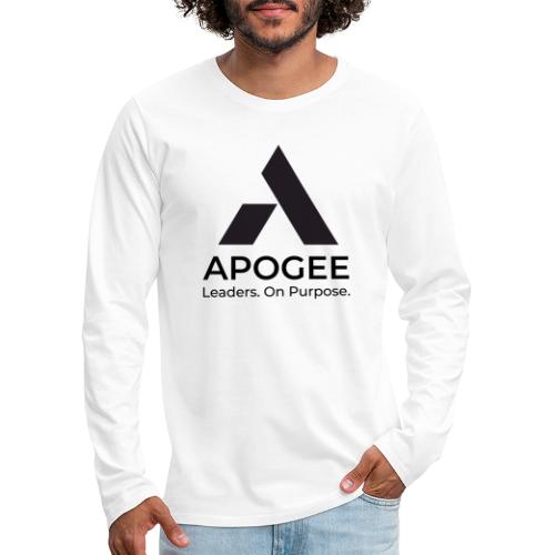 Black Apogee Logo - Men's Premium Long Sleeve T-Shirt