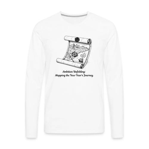 Unfolding Map of Ambition T-Shirt - Men's Premium Long Sleeve T-Shirt