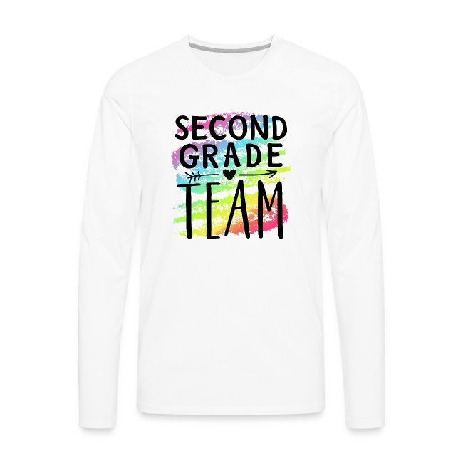 Second Grade Team Crayon Splash Teacher T-Shirts