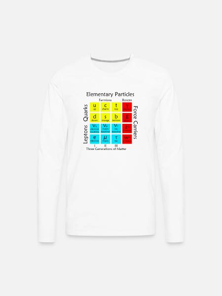 Elementary Particles - Men's Premium Long Sleeve T-Shirt - white