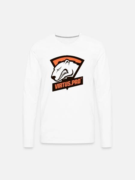 Virtus Pro Logo - Men's Premium Long Sleeve T-Shirt - white
