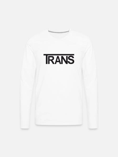 TRANS Design - Men's Premium Long Sleeve T-Shirt - white