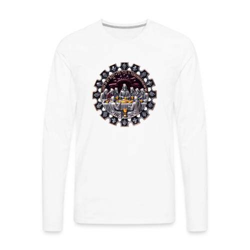 Last Supper Communion T Shirt, Faith Gift - Men's Premium Long Sleeve T-Shirt