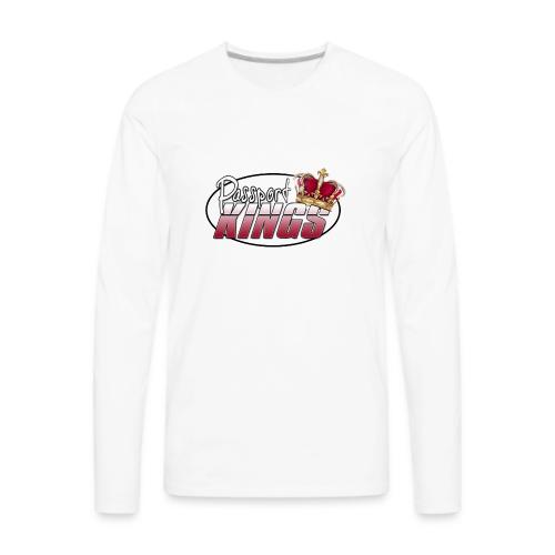 Passportkings white shirt design - Men's Premium Long Sleeve T-Shirt