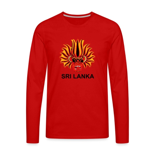 Sri Lanka Mask - Men's Premium Long Sleeve T-Shirt