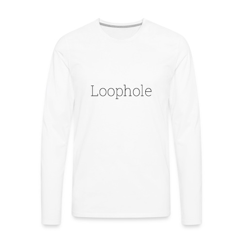 Loophole Abstract Design - Men's Premium Long Sleeve T-Shirt