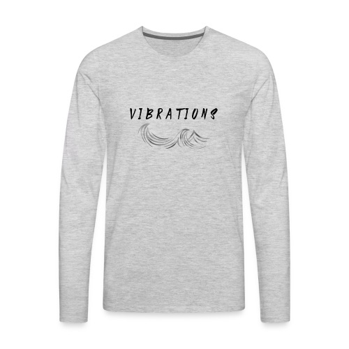 Vibrations Abstract Design - Men's Premium Long Sleeve T-Shirt