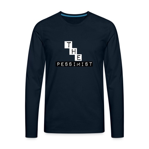 The Pessimist Abstract Design - Men's Premium Long Sleeve T-Shirt