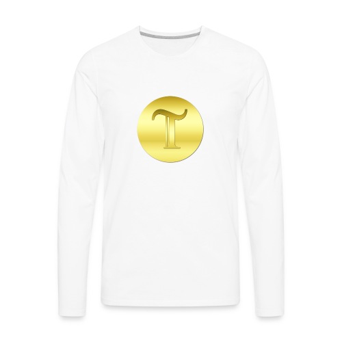 Gold Terracoin 3D t - Men's Premium Long Sleeve T-Shirt