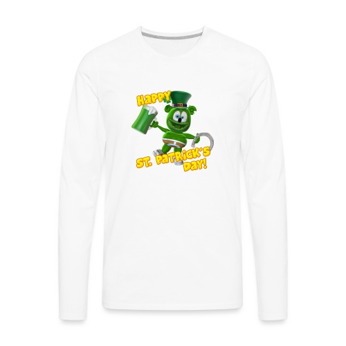 Gummibär (The Gummy Bear) Saint Patrick's Day - Men's Premium Long Sleeve T-Shirt