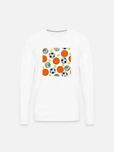 All sports Fan - Men's Premium Long Sleeve T-Shirt - white